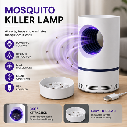 USB Mosquito Killer Lamp – Powerful UV Light Insect Trap for Home & Bedroom