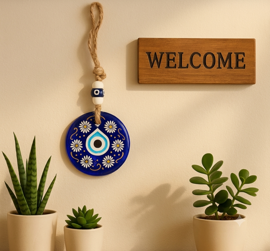 Evil Eye Wall Hanging – Positive Energy & Protection Charm