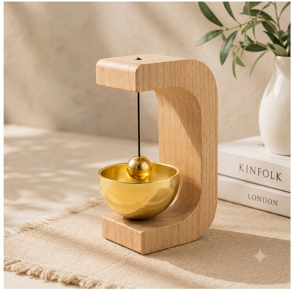 Meditation Bell – Calming Sound with Wooden Stand