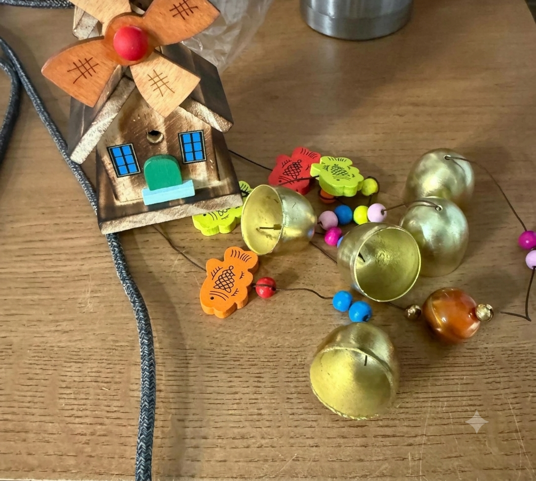 Wooden Windchime – Rustic Home Decor with Melodious Bells