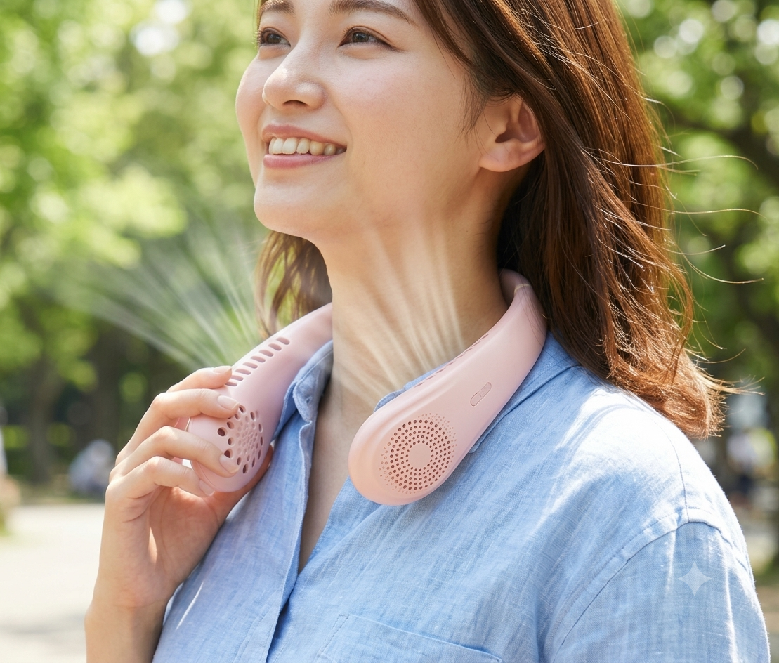 USB Rechargeable Portable Bladeless Neck Fan