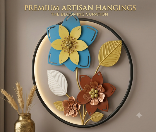 Floral Round Wall Art