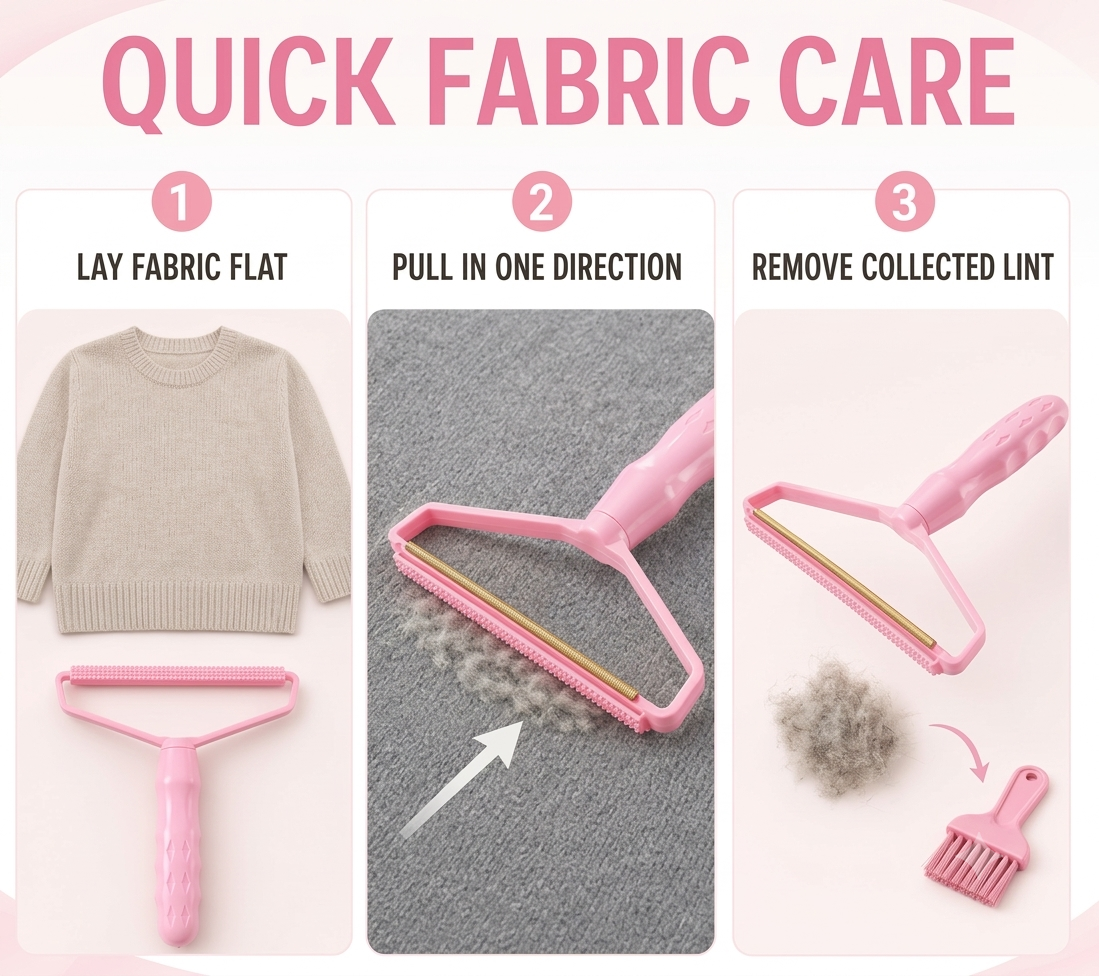 Reusable Lint Remover Roller – Eco-friendly Fabric and Pet Hair Cleaner