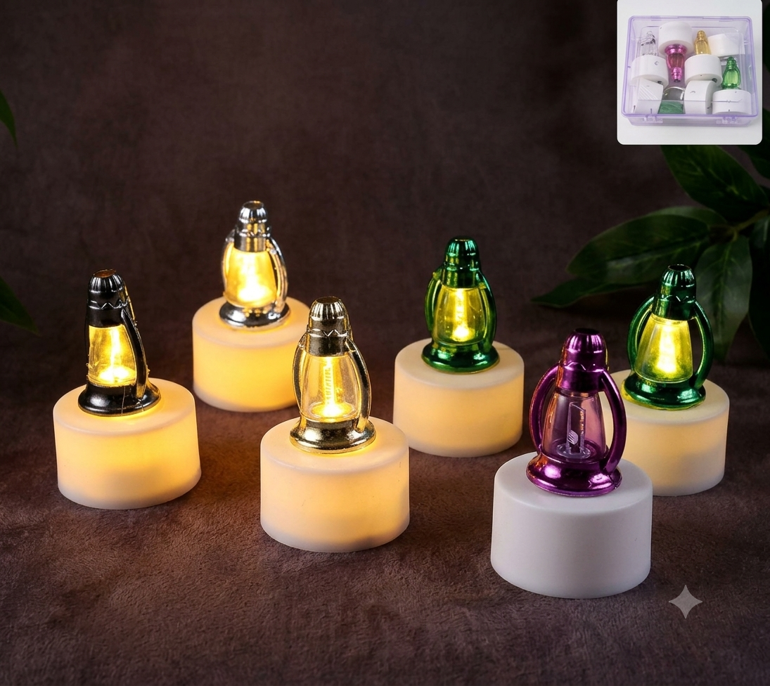 LED Lantern Candles – Safe Flameless Decorative Set of 6